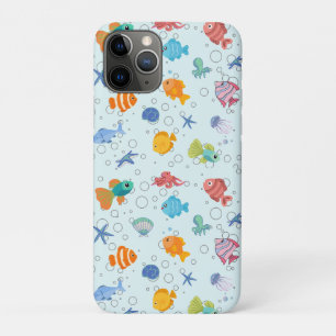 Coque iPhone Faune Marine et Poissons Colorés