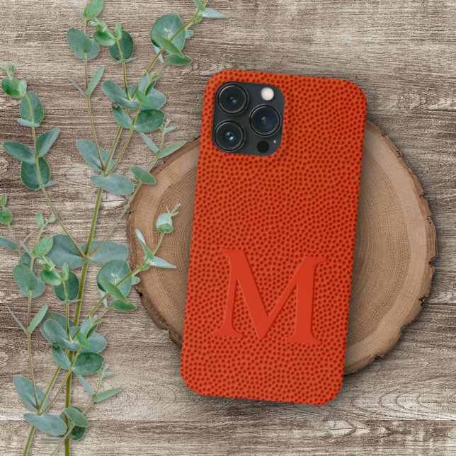 Coque iPhone Faux Basketball Cuir Motif de texture de peau (Créateur téléchargé)