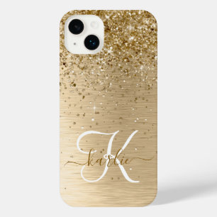Faux Gold brossé Parties scintillant en métal Nom 