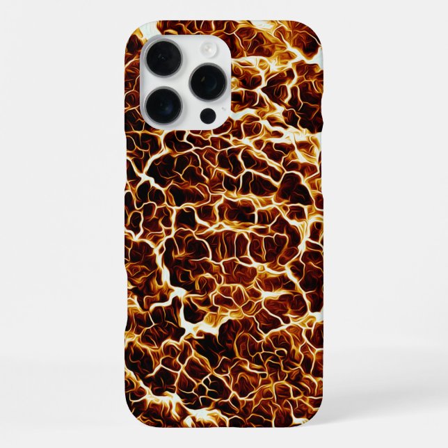 Coque iPhone Faux Hot Lava Texture (Verso)