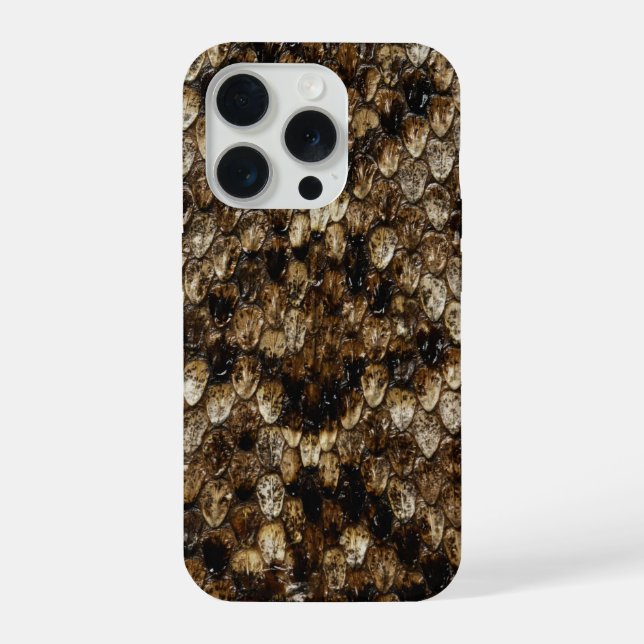 Coque iPhone Faux Rattlesnake Snakeskin (Verso)