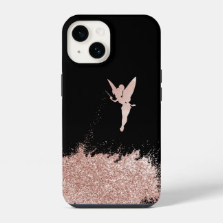 Coque Pour iPhone 14 fée rose, aquarelles