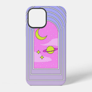 Coque iPhone 12 Fenêtre de l'univers, art numérique ésotérique cos