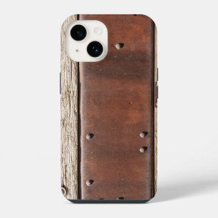 Coque Pour iPhone 14 Fer, bois, boulons rendent robuste