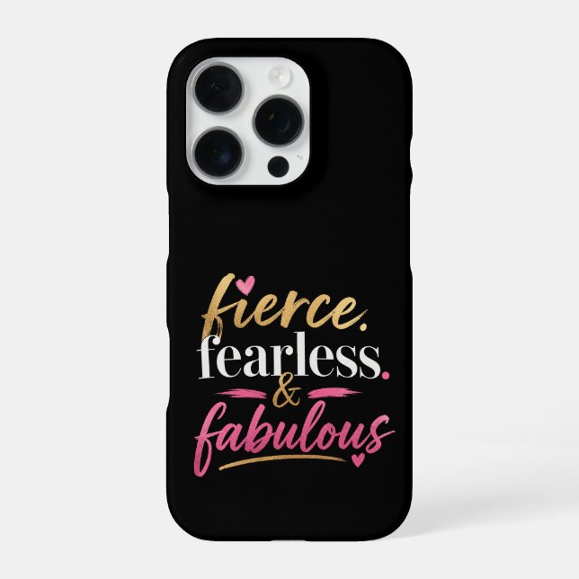 Coque iPhone Féroce, Intrépide et Fabuleux  (Verso)