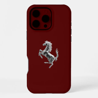 Coque iPhone 16 Pro Max Ferrari Chrome Horse