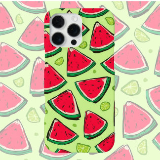 Coque iPhone 16 Pro Max Fête de Tranche de Pastèque | Motif de Fruit d'Été