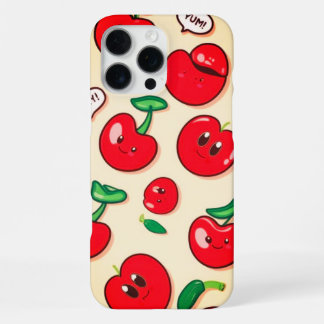 Coque iPhone 16 Pro Max Fête Kawaii Cerise