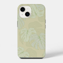 Feuillage Monstera en vert tendre