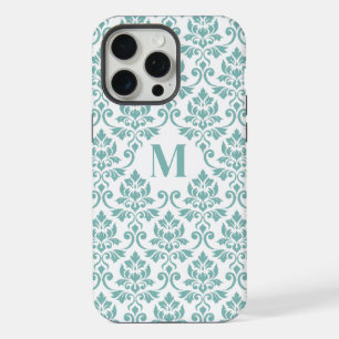 Feuille Damask Motif Turquoise (personnalisé)