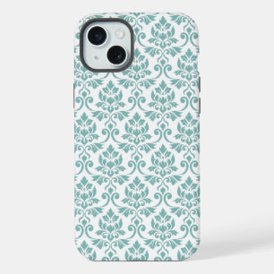 Feuille de Damas motif sarcelle