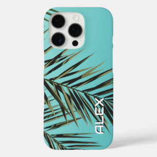 Coque iphone feuille de palme - Ciel bleu tropical