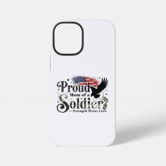Coque iPhone 12 Mini Fière maman militaire - Fierté de soldat - Art
