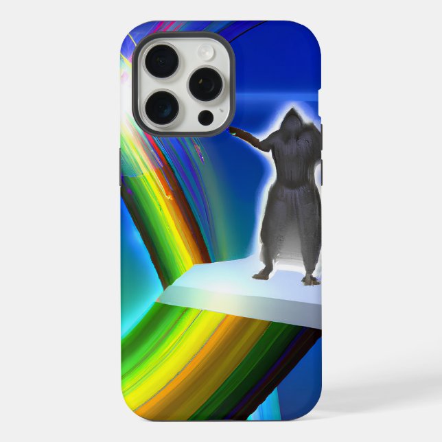 Coque iPhone Figure de mystère au Stargate interdimensionnel (Verso)