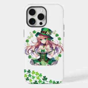 Fille d'anime de la Saint Patrick's Day