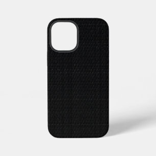 Coque iPhone 12 Mini Finition Micro Tech Carbone Noir Stealth Élégante