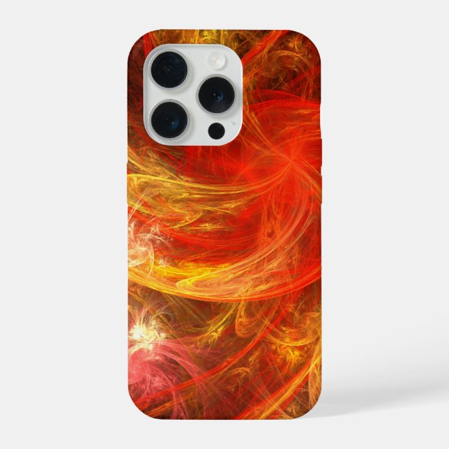 Coque iPhone Firestorm Nova Art Abstrait (Verso)