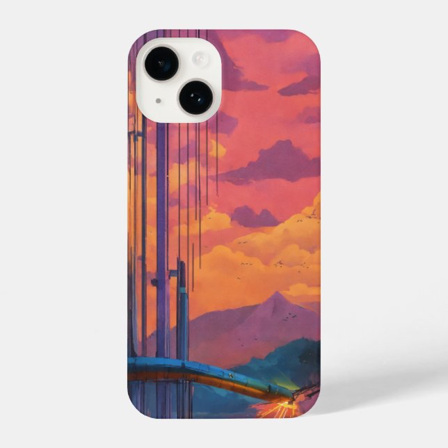 Coque iPhone Flair artistique : Aquarelle Apple iPhone 14 Desig (Verso)