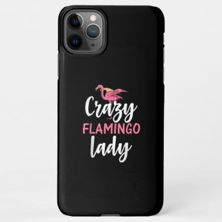 Coque iPhone 11Pro Max Flamant rose - La Dame du Flamant rose fou