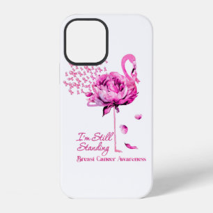 Coque iPhone 12 Flamingo JE SUIS TOUJOURS LÀ Sensibilisation au ca