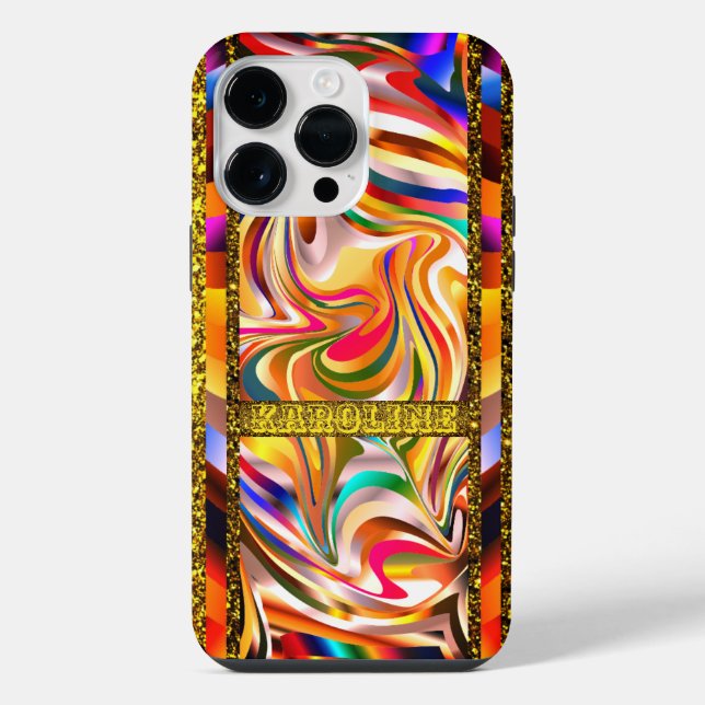 Coque iPhone Flèches de couleurs tendance (Verso)