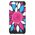 Fleur bleue turquoise de monogramme de roses