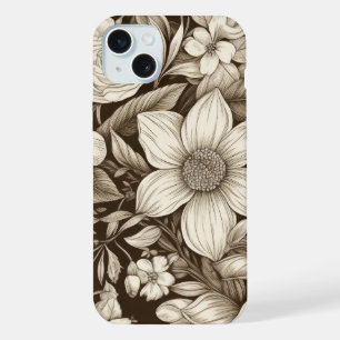 Fleur Classique Monochrome avec une Atmosphère Vin