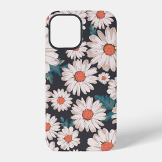 Coque iPhone 12 fleur de fleurs sans couture, motif d'impression m