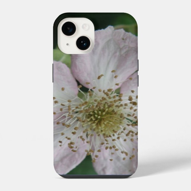 Coque iPhone Fleur de Mûre Macro (Verso)
