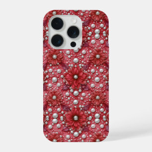 Fleur de Perle Florale Écarlate ✨ Fleurs Rouges Él