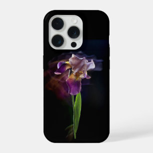Fleur d'iris abstraite – Art floral élégant