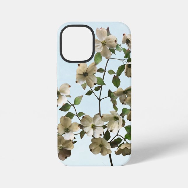 Coque iPhone Fleurs de bois de chien blanc fleurissant (Verso)