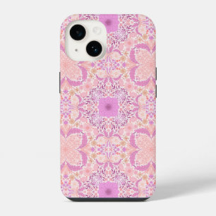 Coque Pour iPhone 14 Fleurs de jardin rétro en rose