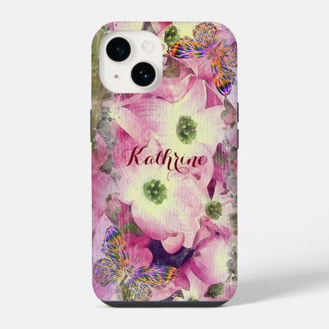 Coque iPhone Fleurs Dogwood Arural (Verso)