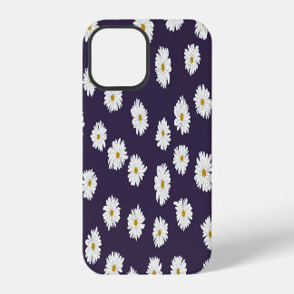 Coque iPhone 12 Fleurs marguerites : petit motif sans soudure.