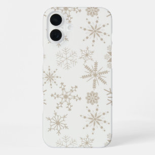 Coque iPhone 16 Plus Flocons de neige Frost & Flourish – Lin