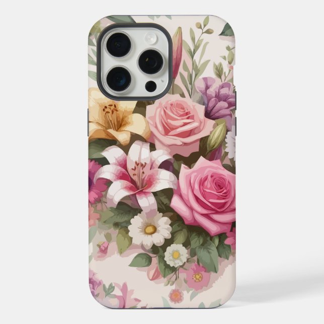 Coque iPhone Floral (Verso)