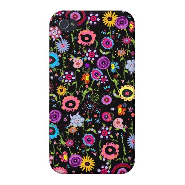 Coque iPhone Floral génial (Dos)
