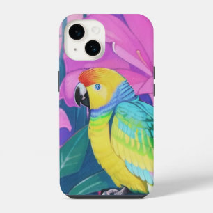 Coque Pour iPhone 14 Floral/hawaïen/tropical/perroquet