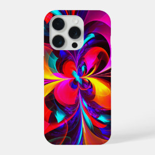 Floral moderne Art Abstrait Rouge Bleu Motif #07