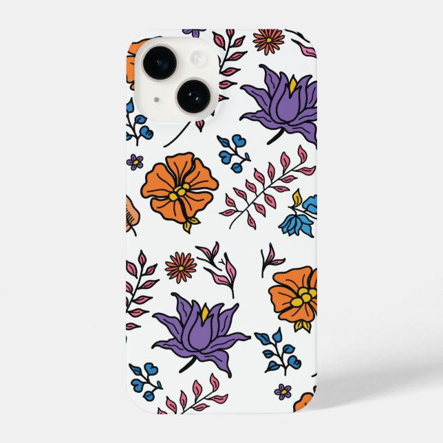 Coque iPhone Floral Pattern Phone Case (Verso)