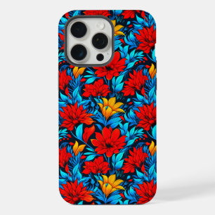 Floral Rouge jaune Fleurs Motif-13075