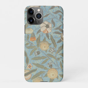 Coque iPhone 11Pro Floral vintage William Morris Fruit Bleu Floral
