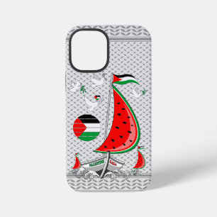 Coque iPhone 12 Mini Flottille mondiale de bateaux Sumud pour Gaza