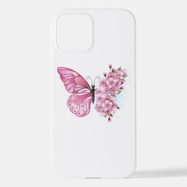 Coque iPhone Flower Butterfly (Verso)