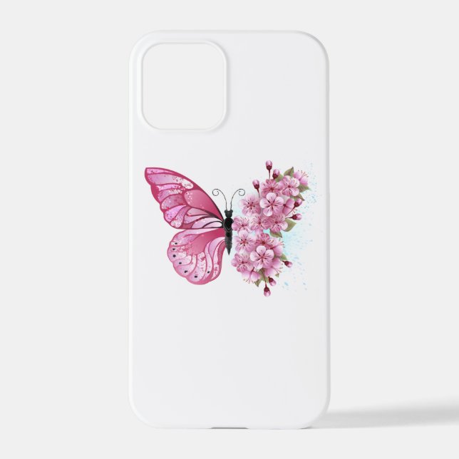 Coque iPhone Flower Butterfly (Verso)