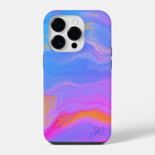 Coque Pour iPhone 14 Plus Flux acrylique abstrait - Brises estivales