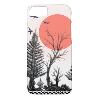 coque iphone foncé de forêt