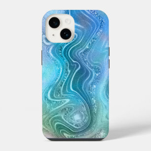 Coque Pour iPhone 14 Fond de texture de pierre de marbre liquide abstra