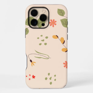 Coque iPhone 16 Pro Max Fond floral organique